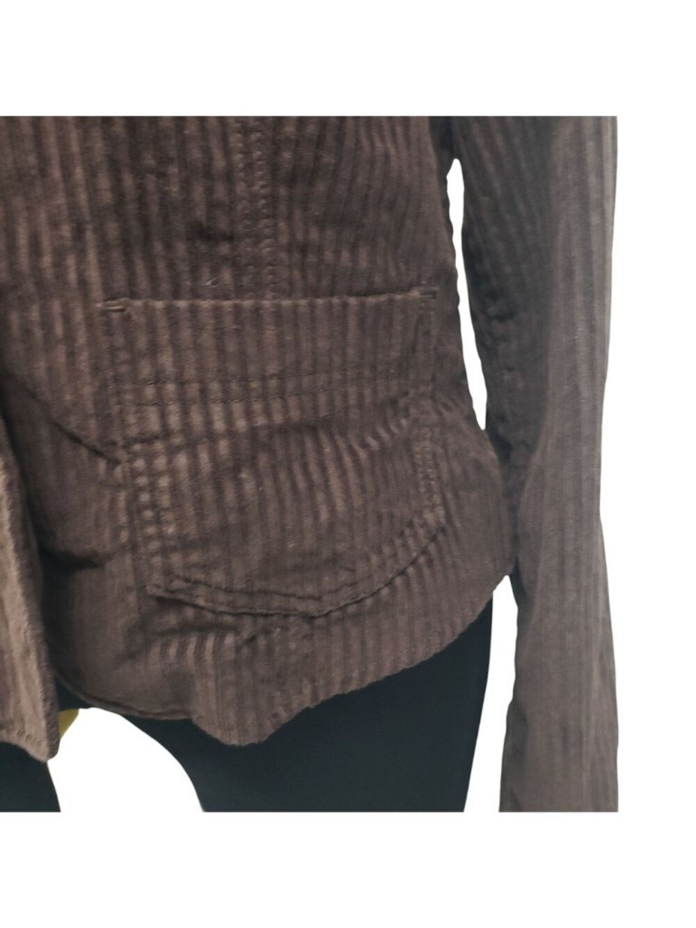 Wet Seal Brown Corduroy Blazer Jacket Y2K 90s Coat - Picture 7 of 11